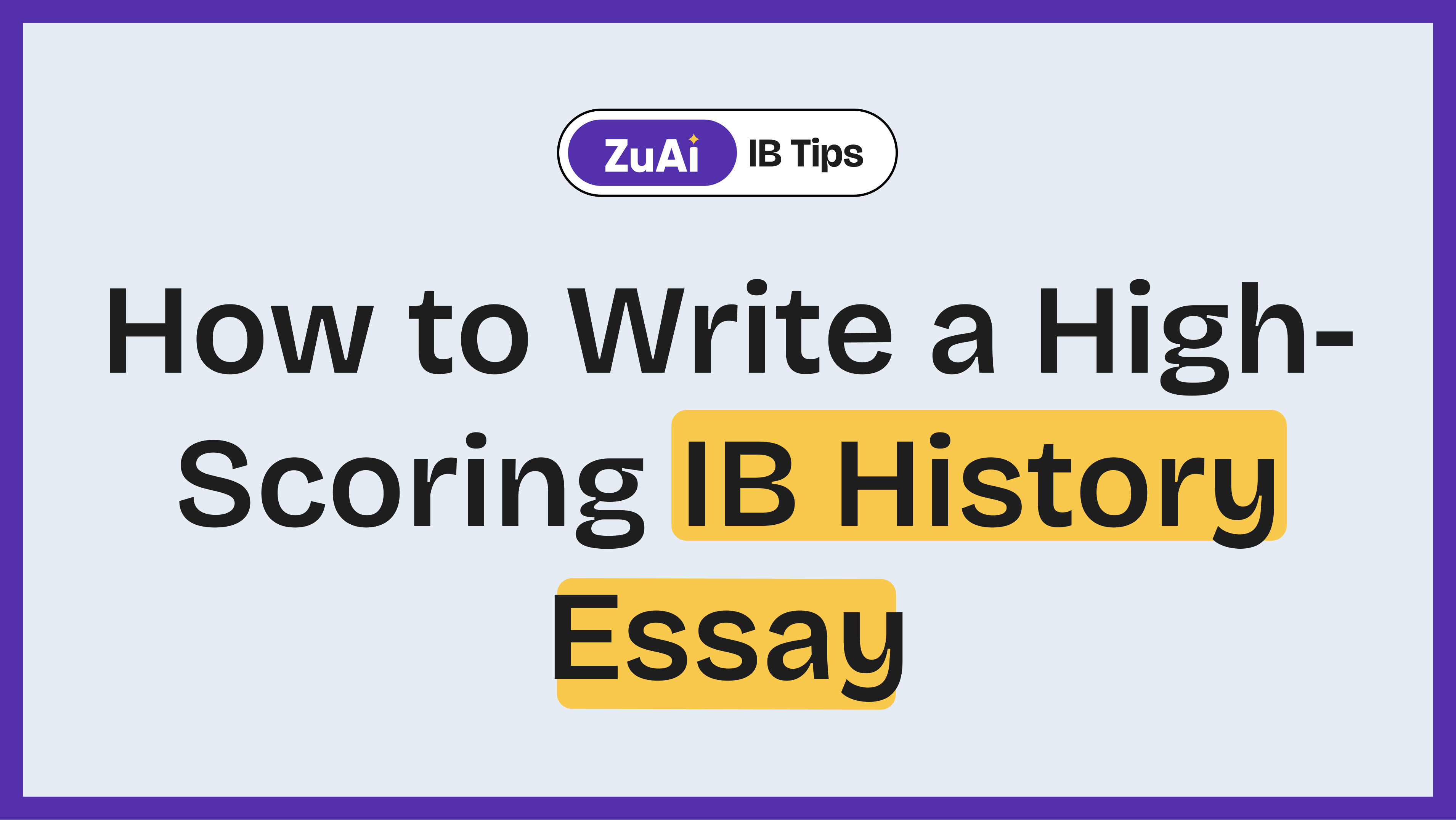 how to write an ib history comparative essay