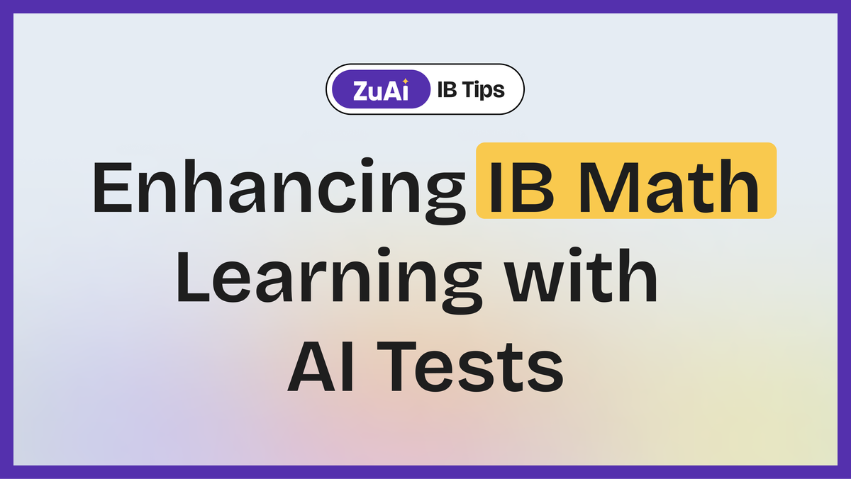 Enhancing IB Math Learning with Adaptive AI Tests